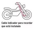 Cable Traba Disco Recordatorio Universal Espiral Moto