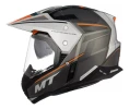 Casco Moto Mt Synchrony Duo Sport Patrol B4 Naranja Brillo