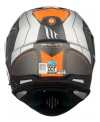 Casco Moto Mt Synchrony Duo Sport Patrol B4 Naranja Brillo