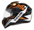 Casco De Moto Integral Zeus 811 Al28 Negro Naranja