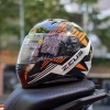 Casco De Moto Integral Zeus 811 Al28 Negro Naranja