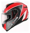 Casco De Moto Integral  Zeus 811 Al51 Negro Rojo Blanco