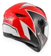 Casco De Moto Integral  Zeus 811 Al51 Negro Rojo Blanco