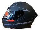 Casco Moto Integral Nzi Go Rider Stream Solid Doble Vis