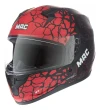 Casco Moto Integral Mac Bass Ff067 Krampus Negro Rojo