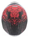 Casco Moto Integral Mac Bass Ff067 Krampus Negro Rojo