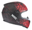 Casco Moto Integral Mac Bass Ff067 Krampus Negro Rojo