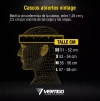 Casco Moto Abierto Vertigo Vintage Gold Edition Negro Mate