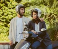 Casco Moto Abierto Vertigo Vintage Scrash Negro Mate