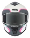 Casco Moto Integral Mac Oficial Starter Ff801 Qurbik Blanco