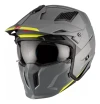 Casco Moto Abierto Mt Streetfighter Solid A22 Gris Mate