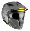 Casco Moto Abierto Mt Streetfighter Solid A22 Gris Mate