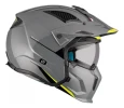 Casco Moto Abierto Mt Streetfighter Solid A22 Gris Mate