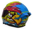 Casco Integral Moto Nzi Go Rider Stream Macaw C/ Doble Visor
