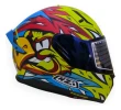 Casco Integral Moto Nzi Go Rider Stream Macaw C/ Doble Visor