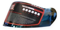Repuesto Visor Casco Moto Gp23 Fl900 Furius Tornasolado