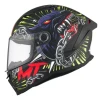 Casco Integral Moto Mt Stinger 2 Akin A3 Mate Visor Simple