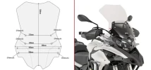 Parabrisa Givi Para Benelli Trk 502 / Trk 502x Transparente