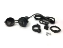 Toma Doble Puerto Cargador Usb C/ Soporte Para Moto